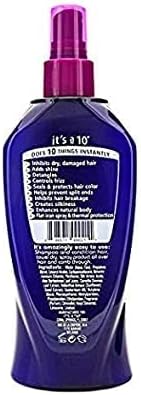 It's a 10 Haircare - Miracle Leave-In Product Spray, Natural Ingredients, Smoothes & Eliminates Frizz, Restores Shine, Colour Safe, Natural Ingredients, 295ml It's a 10