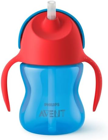 Philips Avent Sippy Cup for Toddlers & Babies, BPA Free, Red & Blue (Model SCF796/01) Greenwize