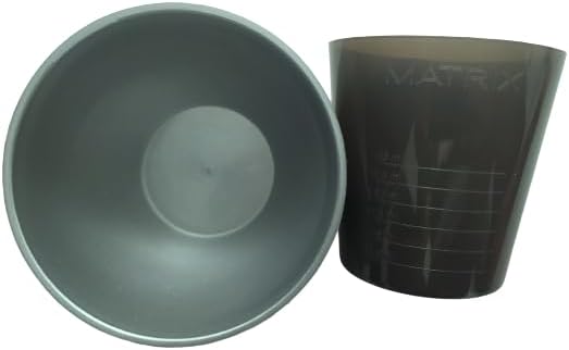 E 3Pcs Hair Colouring Tools, Hair Color Bowl, Cup and Glass Set Multiuse Kit (Black) Greenwize