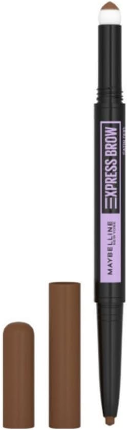 Maybelline Express Brow Duo Eyebrow Filling, Natural Looking 2 - In - 1 Pencil Pen Plus Filling Powder, Medium Brown, 1 Count (Pack of 1) Greenwize