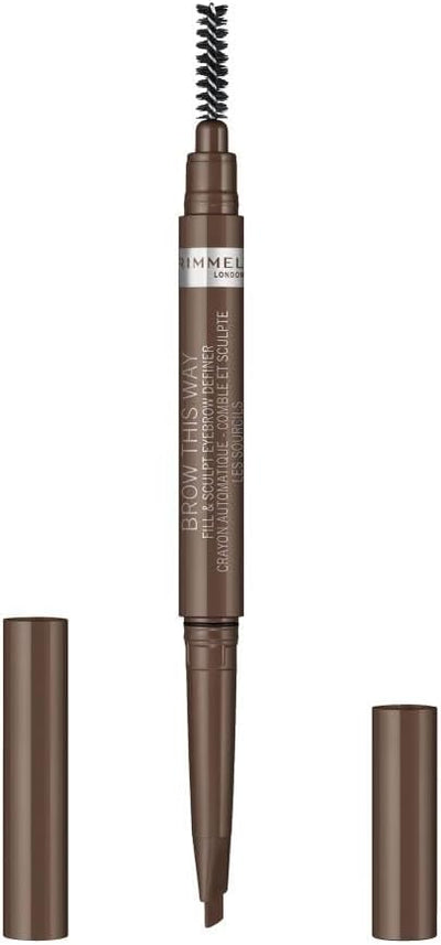 Rimmel Brow this Way Fill & Sculpt Eyebrow Definer, 02- Medium Brown Rimmel