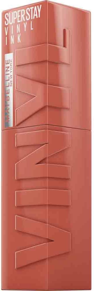 Maybelline New York Lip Colour, Smudge-free, Long Lasting up to 16h, Liquid Lipstick, Shine Finish, SuperStay Vinyl Ink, 105 Golden Maybelline