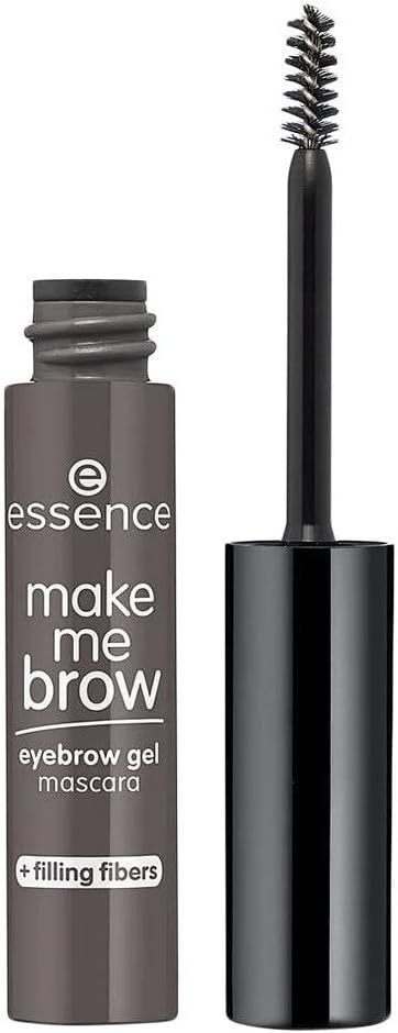 essence cosmetics Make Me BROW Eyebrow Gel Mascara, Eyebrows, with Filling Fibres, No. 04 Ashy Brows, Brown, Defining, Gely, Vegan, Microplastic Particles Free, Nanoparticles Free (3.8 ml) Greenwize