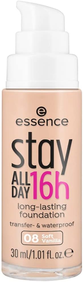 essence cosmetics Stay All Day 16h Long-Lasting Foundation 08 Greenwize