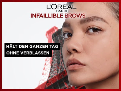 L'Oréal Paris Unbelieva Brow Micro Tatouage 109 Ebony Smudge Resistant Felt Pen with Trident Tip Up to 24H Hold Microblading Effect Greenwize