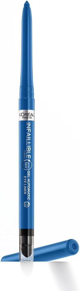 L'Oréal Paris Gel Eyeliner, Intense Long-lasting Colour, Semi Permanent, Infallible Grip 36H Gel Automatic Eyeliner, Electric Blue Greenwize