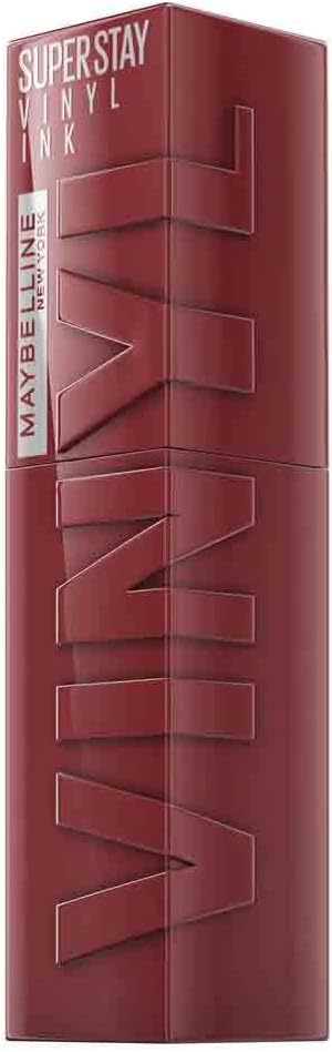 Maybelline Liquid Lipstick, Super Stay Vinyl Ink Liquid Lip Colour, Smudge-free Makeup, Long Lasting up to 16h, Shine Finish, No Budge, Vegan Formula, Maybelline New York, Shade: 40 Witty Greenwize