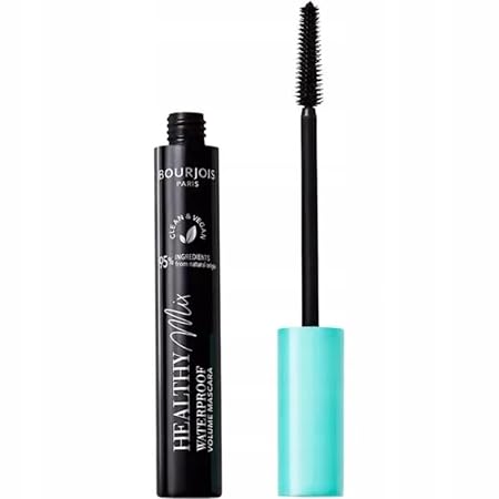 Bourjois Healthy Mix Clean Waterproof Mascara 001 Waterproof Black, Volume-Increasing Mascara with Wrapping Formula Tubing Technology Vegan Full Eyelash Look 10 ml Bourjois