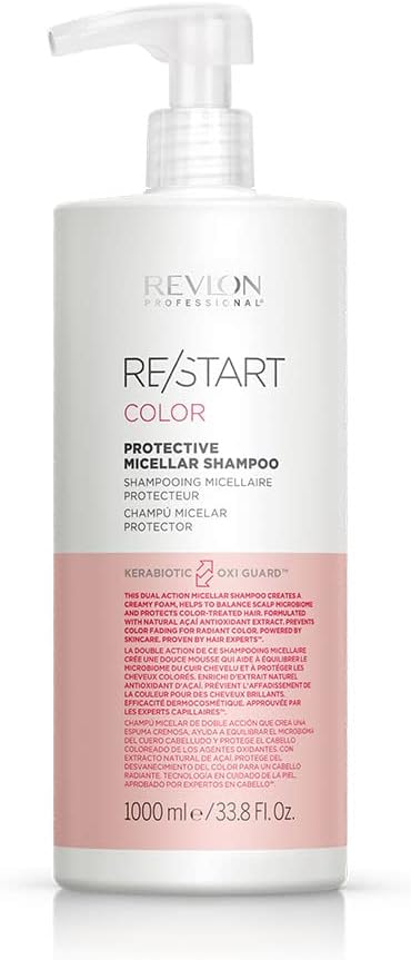 Revlon Professional Color Protective Micellar Shampoo Hair Treatment for Damaged & Coloured Hair to Protect & Enhance Shine (250ml) Unisex Revlon Professional