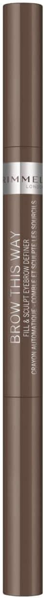 Rimmel London Brow This Way Fill & Sculpt Eyebrow Definer, Pack of 1 Greenwize