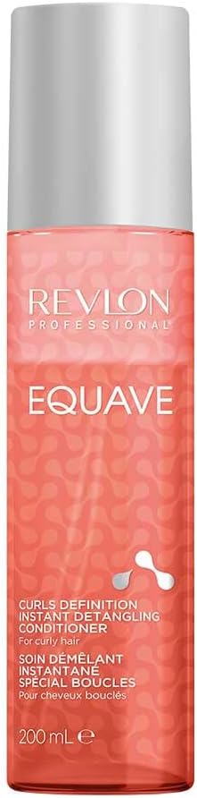 REVLON PROFESSIONAL EQUAVE CURLS DEFINITION BI-PHASE DETANGLING CONDITIONER FOR CURLY HAIR, Leave-In Conditioner, Curly Hair Detangler, Curly Girl Method, Curl-Defining Leave-In Conditioner, 200ml REVLON PROFESSIONA