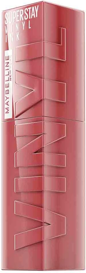 Maybelline Liquid Lipstick, Super Stay Vinyl Ink Liquid Lip Colour, Smudge-free Makeup, Long Lasting up to 16h, Shine Finish, No Budge, Vegan Formula, Maybelline New York, Shade: 10 Lippy Greenwize