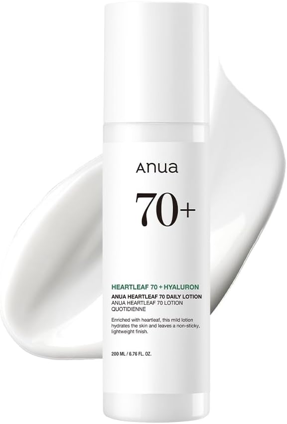 ANUA Heartleaf Daily Lotion, Face Moisturizer with Hyaluronic Acid for Sensitive Skin, Lightweight, Korean Skin Care 200ml/6.76fl.oz. Anua