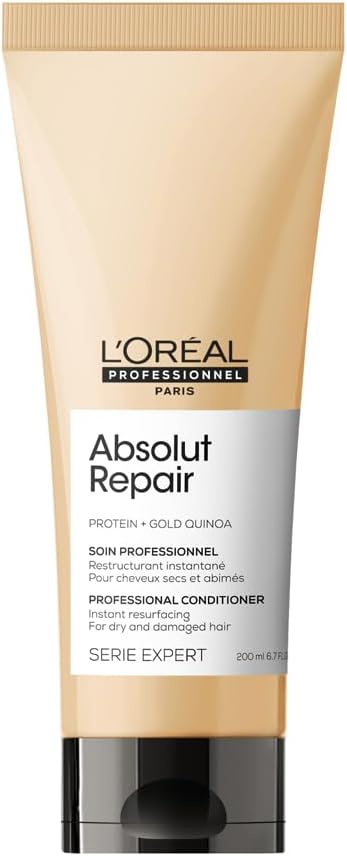 L’Oréal Professionnel Conditioner, With Protein And Gold Quinoa for Dry And Damaged Hair, Serie Expert Absolut Repair Greenwize