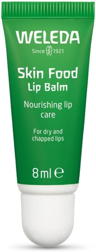 Weleda Skin Food Lip Balm, Very Dry & Chapped Lips, Natural Oils, Intensive Nourishment, For Men & Women, 100% Certified Natural, Travel Size, Organic, Vegetarian, 8ml Greenwize