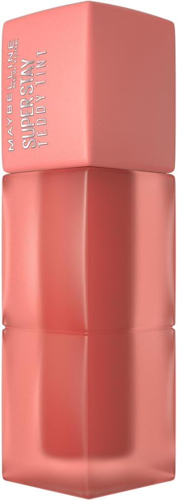 Maybelline Matte Lip Tint, Super Stay Teddy Tint, Up To 12 Hour Blurred Matte Lipstick, Plush Comfort, Longwear Makeup, Transferproof, 8 Buildable Lip Shades, Maybelline New York, Shade: Current Mood ‎Maybelline New York