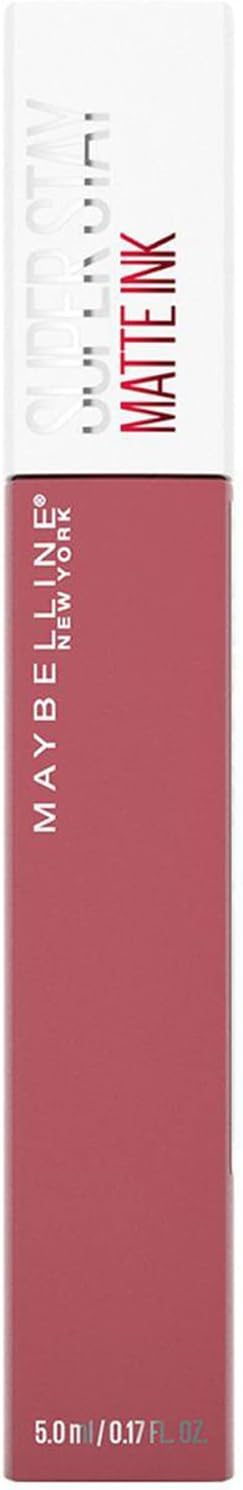 Maybelline Superstay Matte Ink Longlasting Liquid, Warm Blush Pink Lipstick, Up to 12 Hour Wear, Non Drying, 175 Ringleader Maybelline