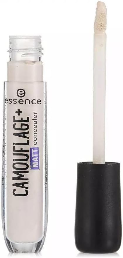 essence Camouflage+ Matte Concealer, Masking Pen, Waterproof, Covers Tattoos, No. 10 Light Pink, Nude, Matte, Vegan, Oil-Free, Waterproof (5 ml) Greenwize