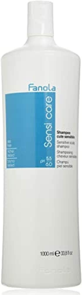 Fanola Sensitive Scalp Shampoo, Gently Cleansing Shampoo to Reduce Itching, Hydrate and Restore Balance of Hair and Scalp, Filled with Aloe Vera and Panthenol, SLES Free, 1000 Greenwize
