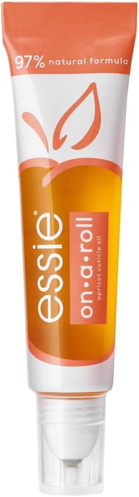 essie Apricot Nail and Cuticle Oil Treatment, Nail Care Nourishing, Softening, Moisturizing Apricot Cuticle Oil For Dry and Brittle Hands and Nails, On a Roll, 13.5 ml Greenwize