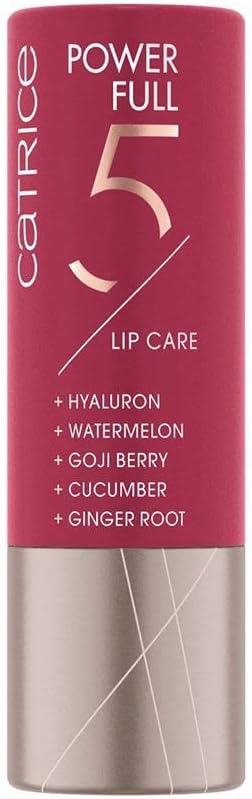 Catrice Power Full 5 Lip Care, Lip Balm, No. 030, Red, Smoothing, Nourishing, Glossy, Vegan, Alcohol-Free, Paraben-Free, No Microplastic Particles, Pack of 1 (3.5 g) Greenwize