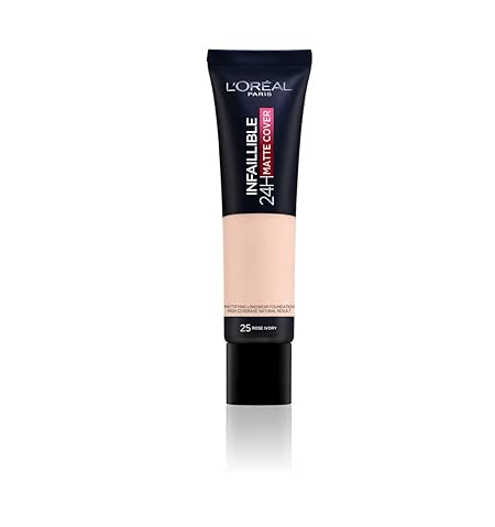 L'Oreal Paris Cover Liquid Foundation, Infallible 24H Matte Cover, Shade 25, 30ML LOreal Paris