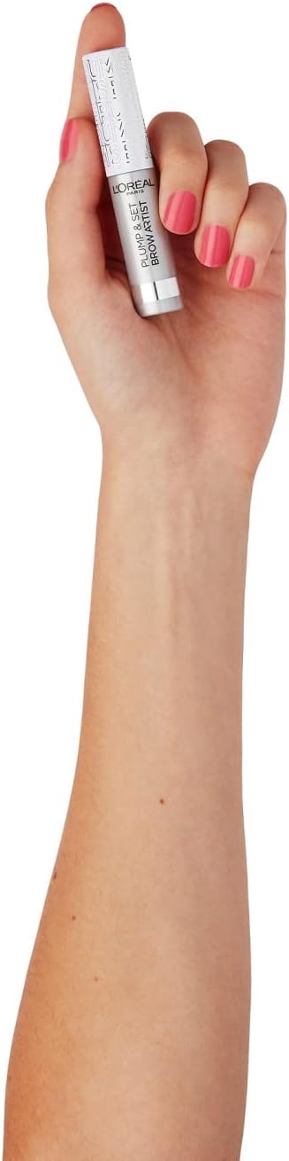 L'Oréal Paris Volumising Brow Mascara, Longwear Brow Gel for Fuller Looking Eyebrows, Up To 24 Hours Wear, Water Resistant, Infallible Brows, 4.9 ml, Shade: Transparent L'Oreal Paris
