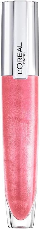 L'Oréal Paris Lip Gloss, Plumping and Hydrating, with Hyaluronic Acid and Collagen Complex, Glow Paradise Balm-In-Gloss, 406 I Amplify Greenwize
