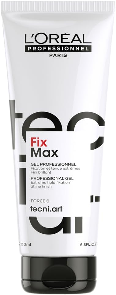 L'Oréal Professionnel Tecni.ART Fix Max Styling Gel, Adds High Shine Finish, No Residue, 200ml Greenwize