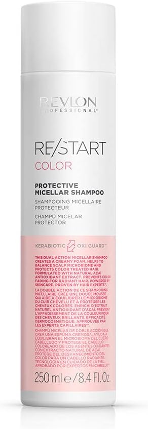 Revlon Professional Color Protective Micellar Shampoo Hair Treatment for Damaged & Coloured Hair to Protect & Enhance Shine (250ml) Unisex Revlon Professional