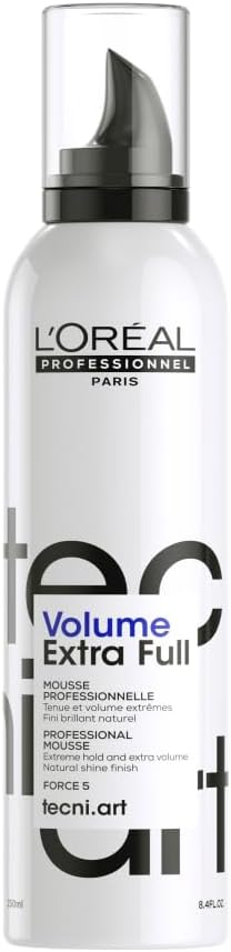 L'Oréal Professionnel Tecni.ART Volumiser Hair Mousse, Volumiser Spray, Adds Volume and Hold To Fine Hair, 250ml Greenwize