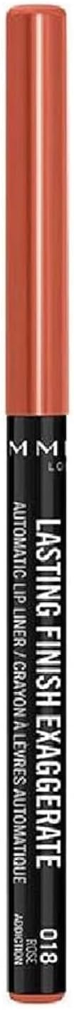 Rimmel London Lasting Finish Exaggerate Lip Liners, 018 Rose Addiction, 4g Rimmel