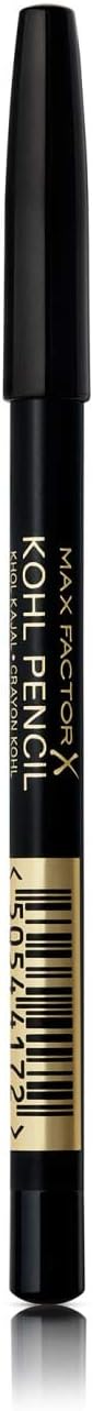 Max Factor Kohl Pencil Eyeliner, 20 Black, Easy to Blend Formula, Perfect for Smokey Eyes Make-up, 4 g ‎Max Factor
