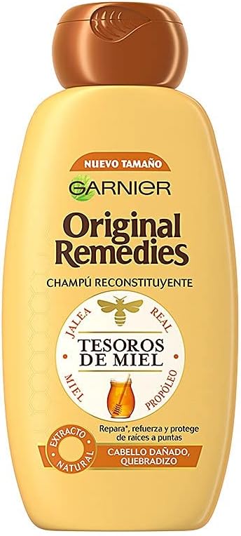 GARNIER Original Remedies Honey Treasures, Repairing Shampoo for Dry or Damaged Hair, Brittle, 300 Milliliters Greenwize