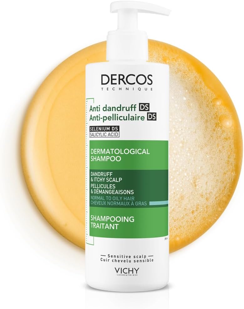 Vichy Dercos Anti-Dandruff and Anti-Itch Shampoo for Normal to Oily Hair 390 ml Vichy Dercos