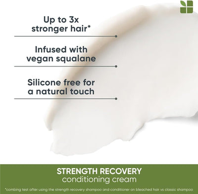 Biolage Professional Strength Recovery Nourishing Conditioning Cream, For Damaged Hair, 200ml Biolage