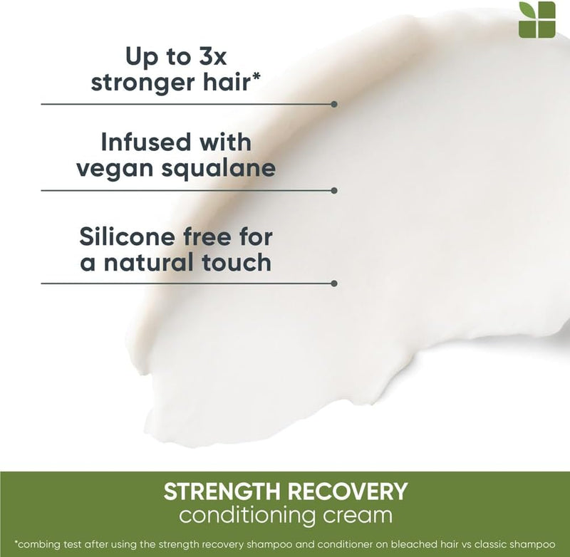 Biolage Professional Strength Recovery Nourishing Conditioning Cream, For Damaged Hair, 200ml Biolage