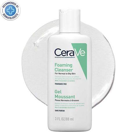 CeraVe Travel Size Foaming Cleanser for Oily Skin 88ml CeraVe