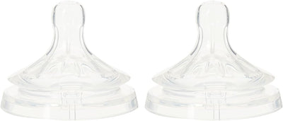 Philips Avent Natural Teat, 6 Months+, Fast Flow, Anti-colic, Pack of 2 - SCF044/27 2 Count (Pack of 1) Greenwize