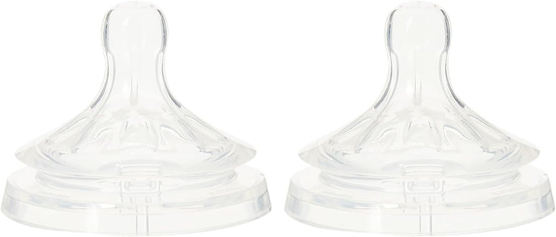 Philips Avent Natural Teat, 6 Months+, Fast Flow, Anti-colic, Pack of 2 - SCF044/27 2 Count (Pack of 1) Greenwize