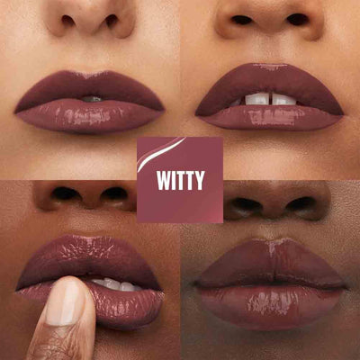 Maybelline Liquid Lipstick, Super Stay Vinyl Ink Liquid Lip Colour, Smudge-free Makeup, Long Lasting up to 16h, Shine Finish, No Budge, Vegan Formula, Maybelline New York, Shade: 40 Witty Greenwize