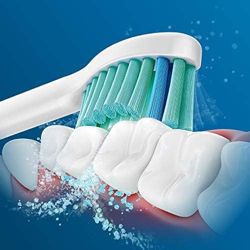 Philips Genuine Sonicare Pro Results Brush Heads, White, Pack of 4 - HX6014/07 Greenwize
