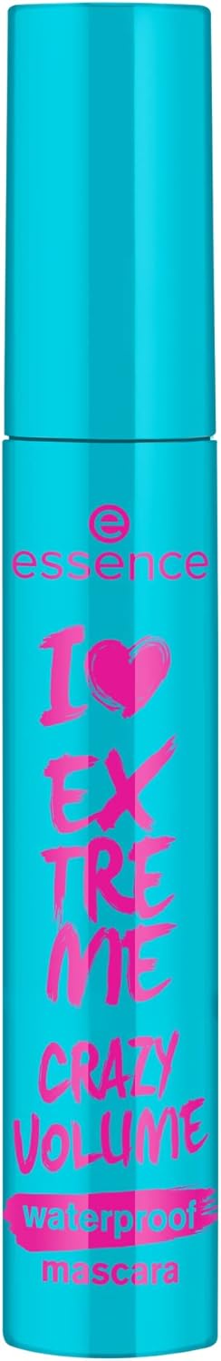 Essence I Love Extreme Crazy Volume Waterproof Mascara Black Volume Instant Result Intensive Waterproof Vegan Perfume Free (12 ml) Greenwize