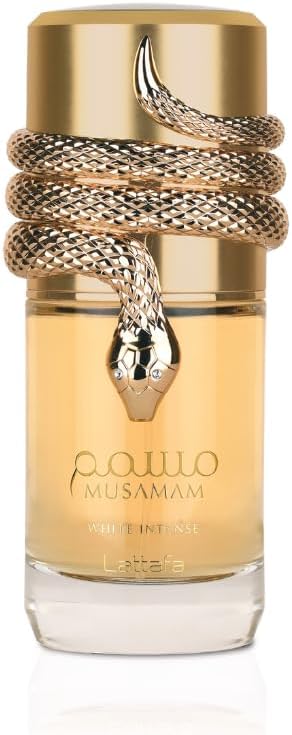 Lattafa Musamam White Intense Eau de Parfum Spray for Unisex, 3.4 Ounce Lattafa
