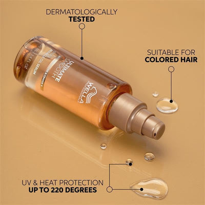 Wella Professionals Ultimate Smooth Shampoo - Nourishing Hair Shampoo With Squalane & Omega 9 - For Dry, Dull & Frizzy Hair (250ml) Wella Professionals
