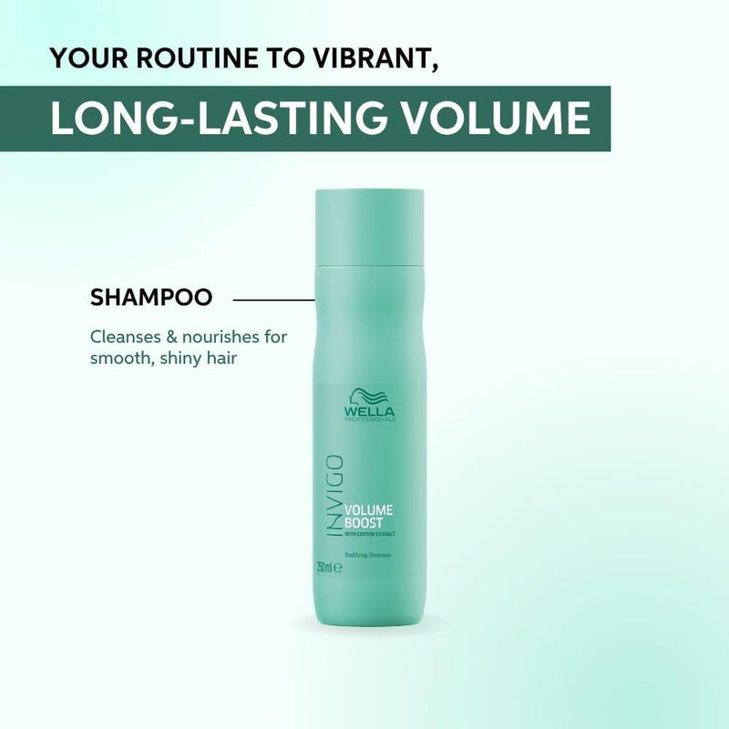 Wella Professionals Invigo Volume Boost Shampoo, 1 Pack (1 x 250 ml) Greenwize