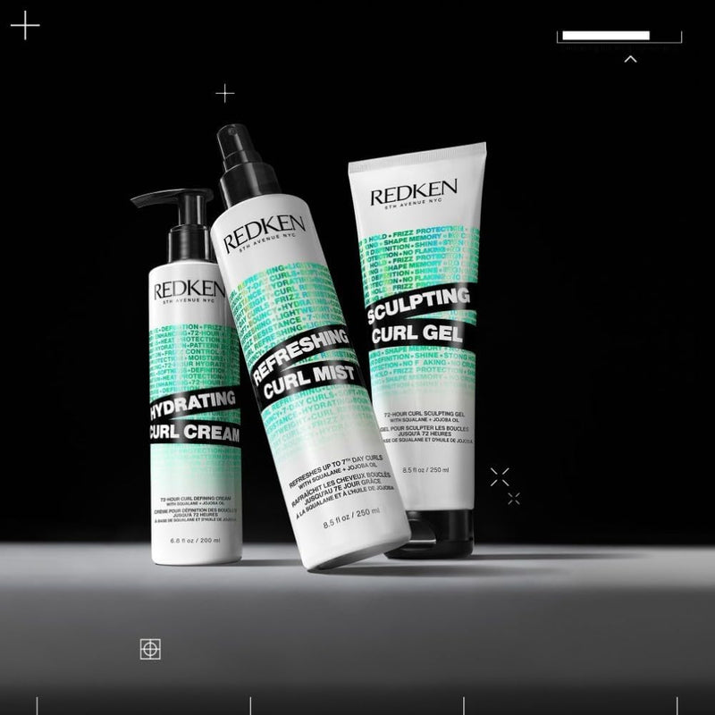 REDKEN Hydrating Curl Cream for Curly & Coily Hair, Up To 72-Hour Curl Defining Cream, Enhance Curl Pattern, With Squalane and Jojoba Oil, 250ml Greenwize