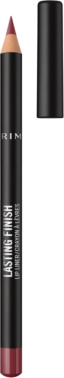 Rimmel Lasting Finish 8HR Lip Liner, Wine, Highly Pigmented Formula, Long-Wearing Creamy Colour, Precise Application and Seamless Blend, For Big & Plump Lips, Vegan & Cruelty Free, 1.2g Rimmel