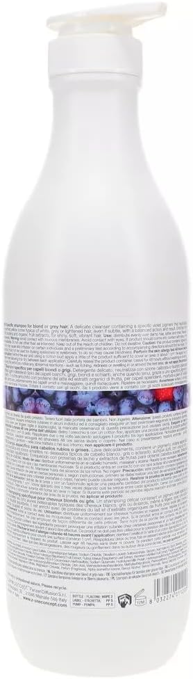 milk_shake Silver Shine Light Shampoo 1000 ml, grey, (Pack of 1) Greenwize