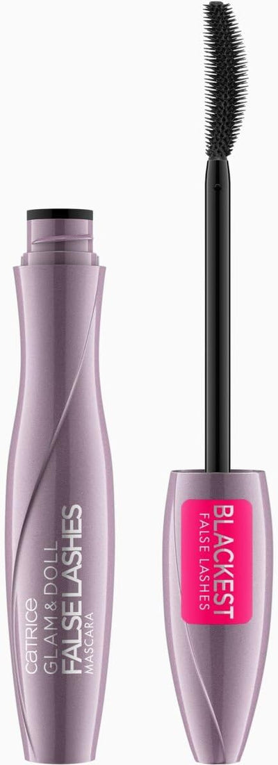 Catrice Glam&Doll False Lashes Mascara, No. 010, Black, Volumizing, False Eyelash Effect, Defining, Matt, Vegan, No Microplastic Particles, Nanoparticles Free, No Perfume, Pack of 1 (9.5 ml) CATRICE